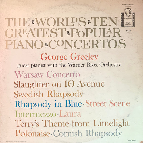 George Greeley - The World's Ten Greatest Popular Piano Concertos