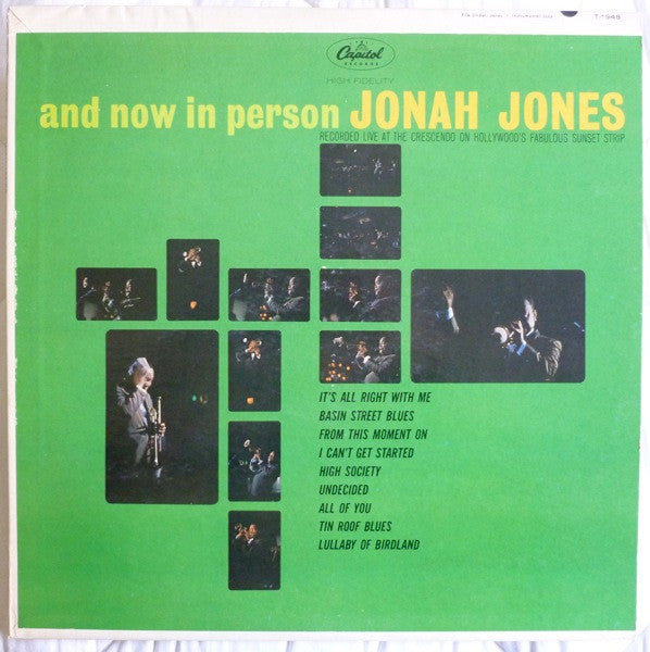 Jonah Jones And Now In Person Jonah Jones SolSta Records