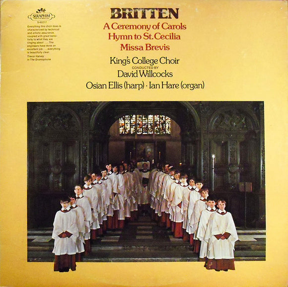 Benjamin Britten - A Ceremony Of Carols • Hymn To St.Cecilia • Missa Brevis