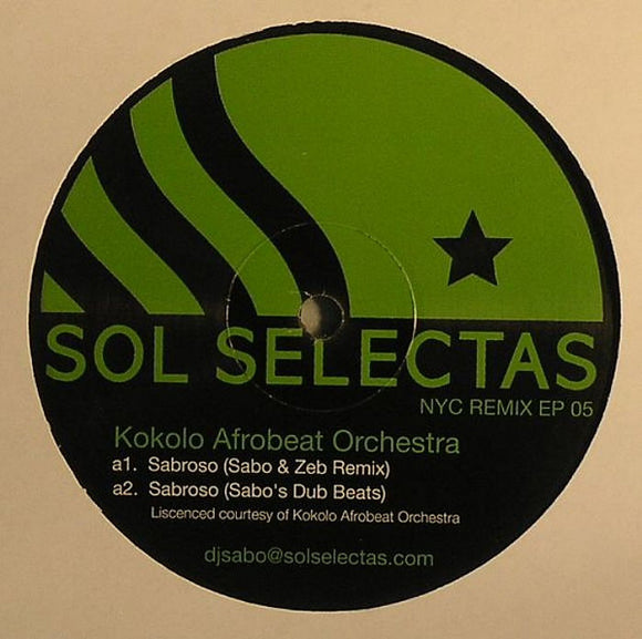 Kokolo Afrobeat Orchestra - Sol Selectas NYC Remix EP