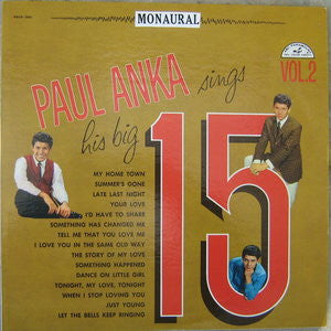 Paul Anka - Paul Anka Sings His Big 15 Volume 2