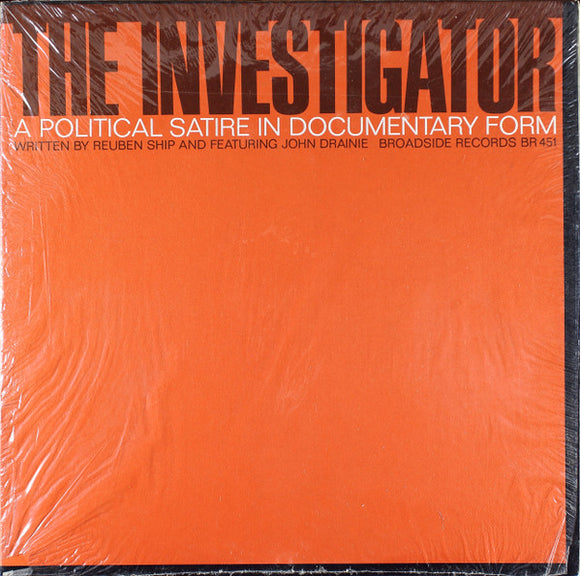 No Artist - The Investigator - A Political Satire In Documentary Form