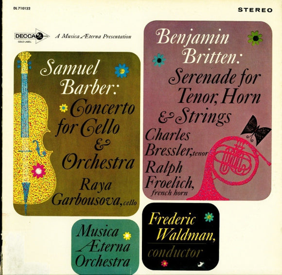 Samuel Barber - Concerto For Cello & Orchestra / Serenade for Tenor, Horn & Strings