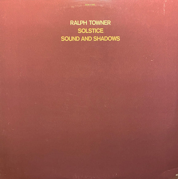 Ralph Towner - Solstice / Sound And Shadows