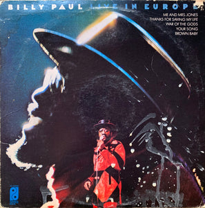 Billy Paul - Live In Europe