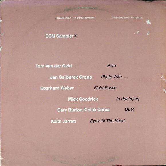 Various - ECM Sampler 4