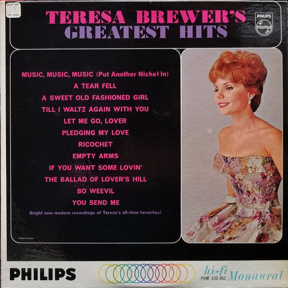 Teresa Brewer - Teresa Brewer's Greatest Hits