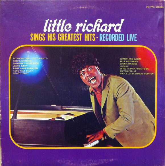 Little Richard - Sings His Greatest Hits - Recorded Live!
