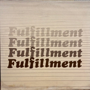 Fulfillment - Fulfillment