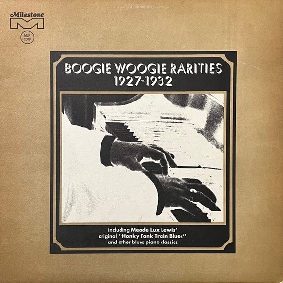 Various - Boogie Woogie Rarities 1927-1932