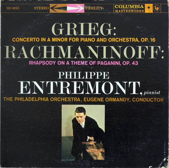 Edvard Grieg - Concerto In A Minor For Piano And Orchestra, Op. 16 / Rhapsody On a Theme Of Paganini, Op. 43