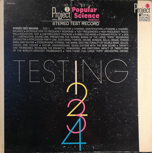 Project 3 Total Sound - Stereo Test Record - Testing 1, 2, 3, 4