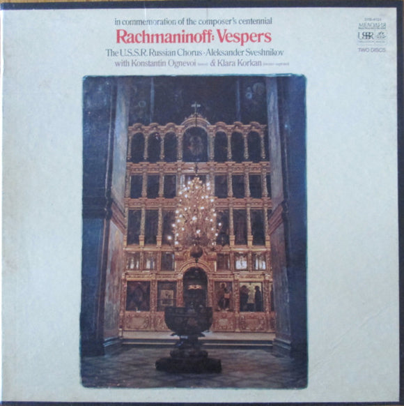Rachmaninoff - Rachmaninoff: Vespers - Sveshnikov