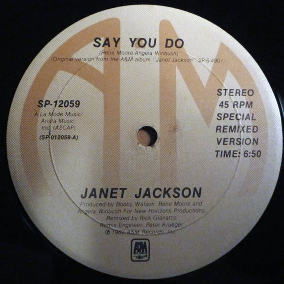 Janet Jackson - Say You Do