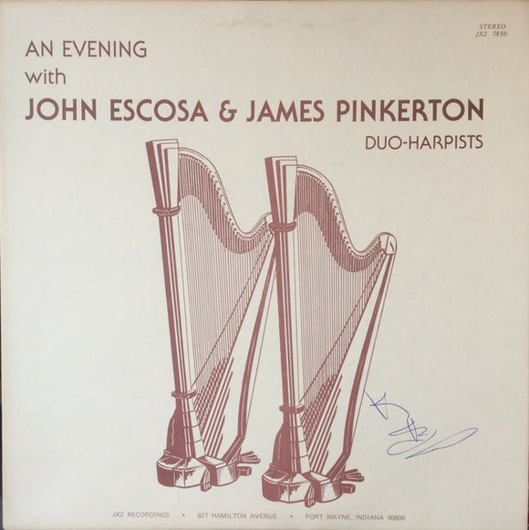 John Escosa - An Evening With John Escosa & James Pinkerton, Duo-Harpists