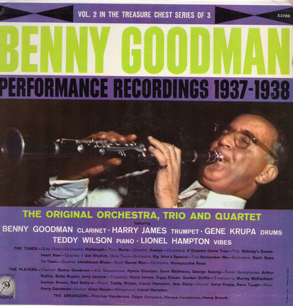 Benny Goodman - Performance Recordings 1937-1938 Volume 2