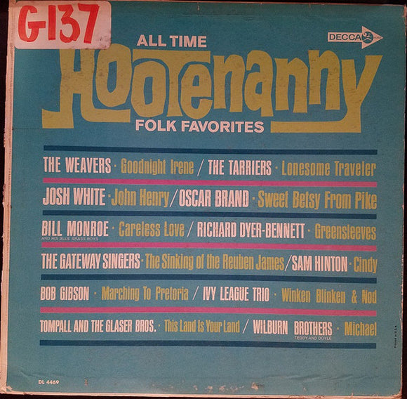 Various - All Time Hootenanny Folk Favorites
