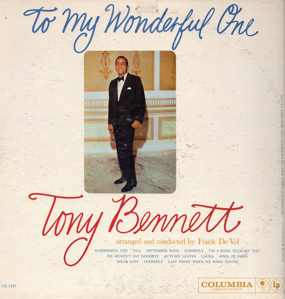 Tony Bennett - To My Wonderful One