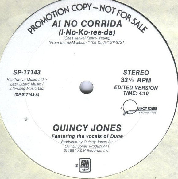 Quincy Jones - Ai No Corrida (I-No-Ko-Ree-Da)