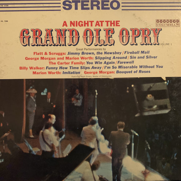 Various - A Night At The Grand Old Opry Volume 1