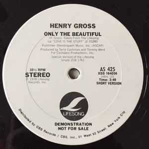 Henry Gross - Only The Beautiful