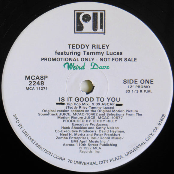 Teddy Riley - Is It Good To You