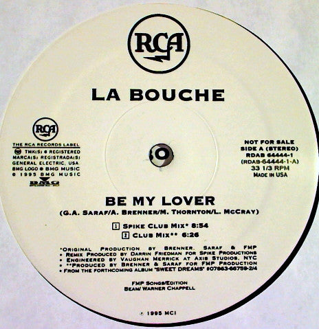 La Bouche - Be My Lover – SolSta Records