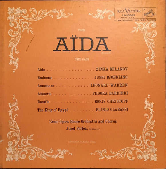 Giuseppe Verdi - Aïda (Abridged), J. Perlea, Cond.