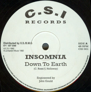 Insomnia - Down To Earth / Nostalgic