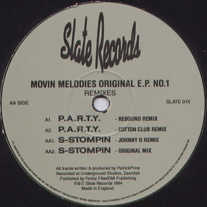 Movin' Melodies - Original E.P. No.1 (Remixes)