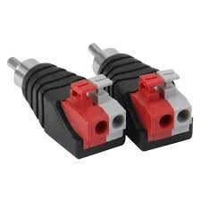 Speaker Wire to RCA Adapter (Pair)